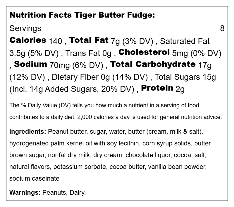 Fudge Peanut Butter