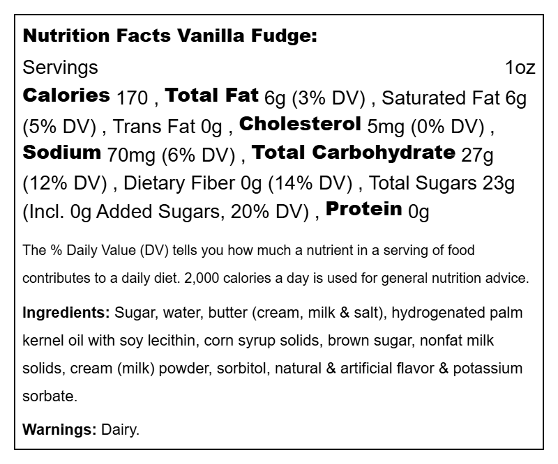 Fudge Vanilla