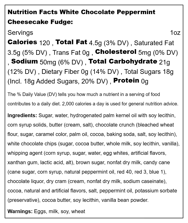 Fudge Specialty Flavors