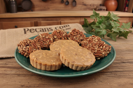 Pecans.com Texas Pecan Pralines in 3 varieties, chewy, creamy, and Splenda sweetened