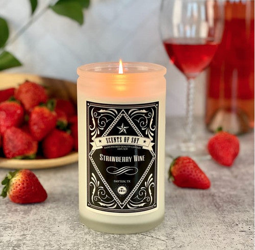 Soy Candle Strawberry Wine
