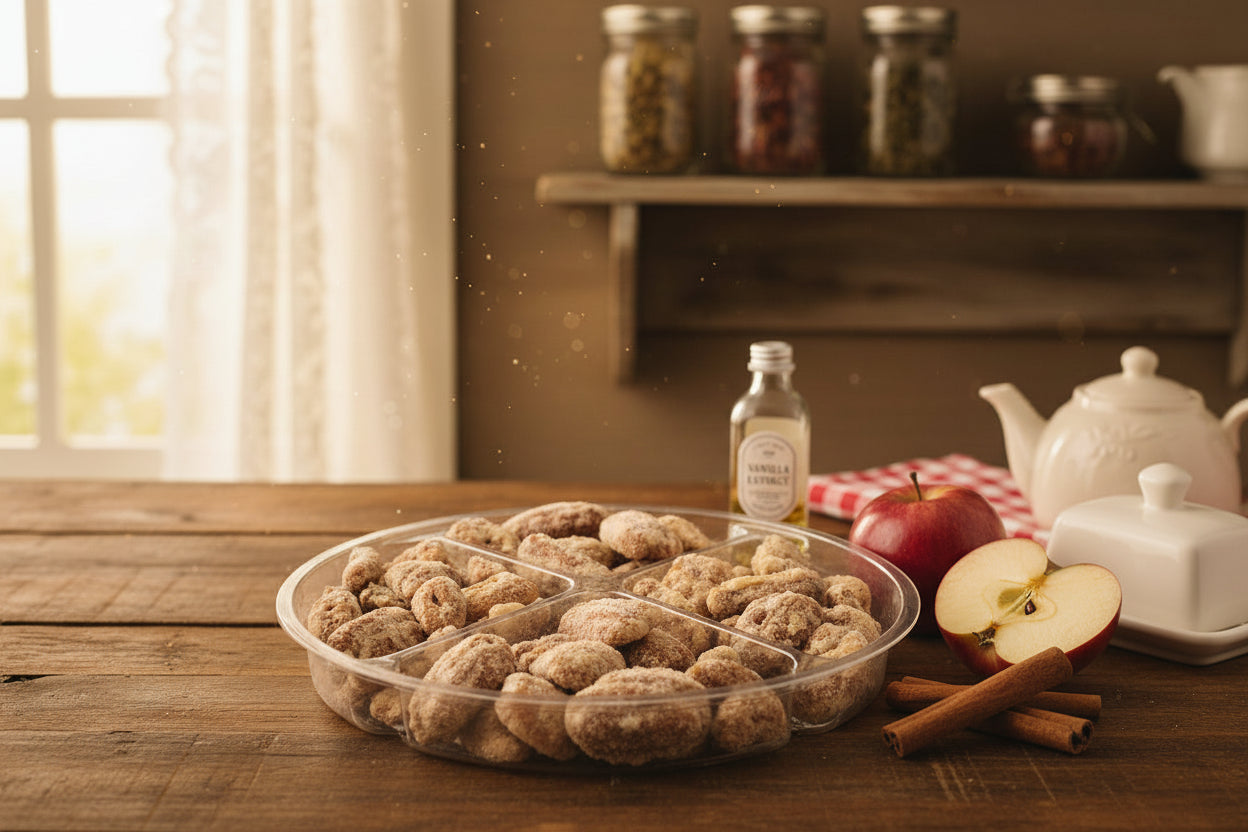4 flavored frosted pecan sampler