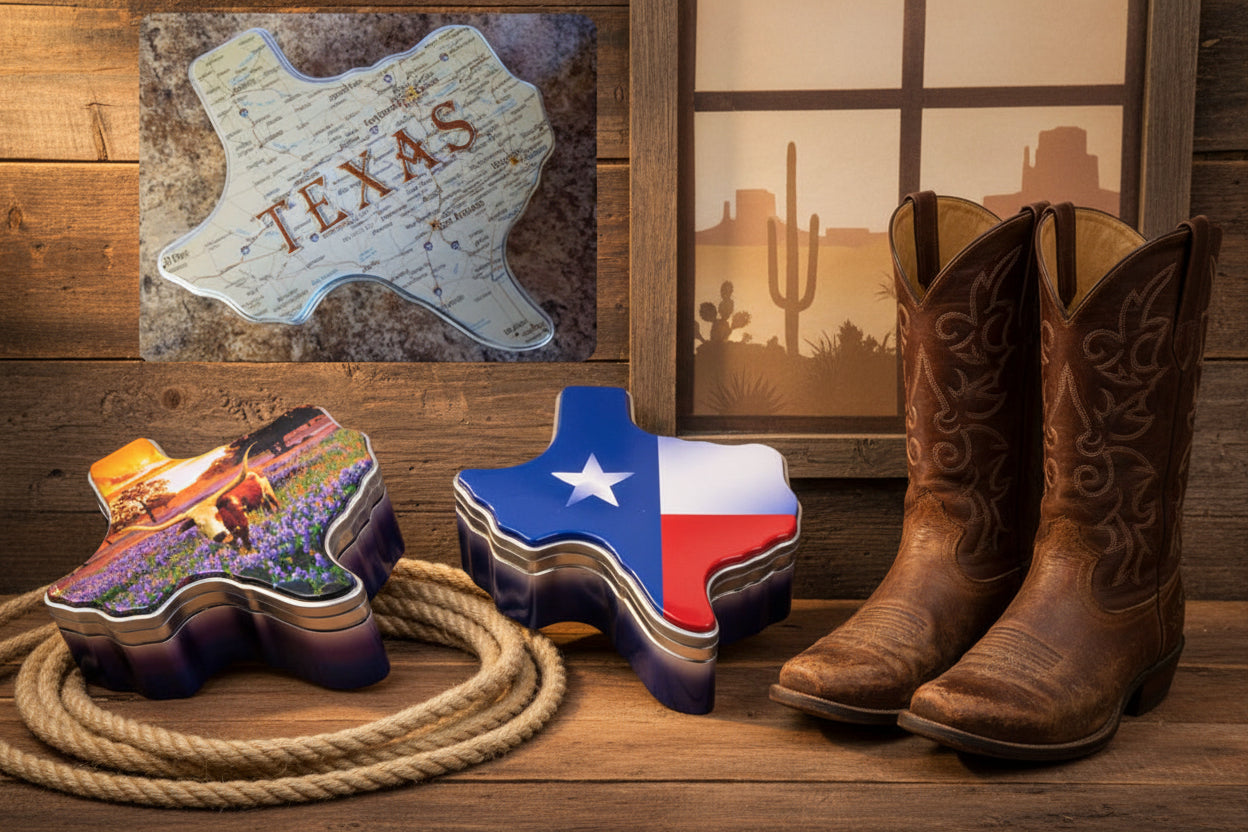 Texas Cookie Cutter Tin