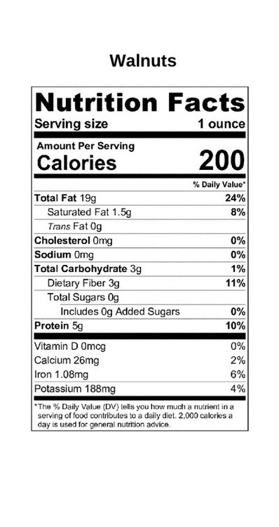 Walnuts 1lb or 3lb Bags