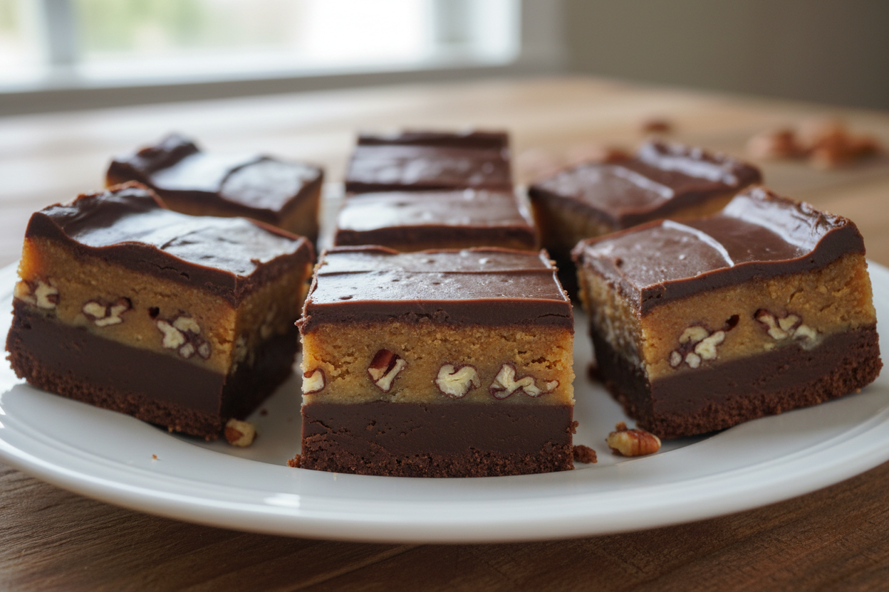 chewy chocolate praline fudge