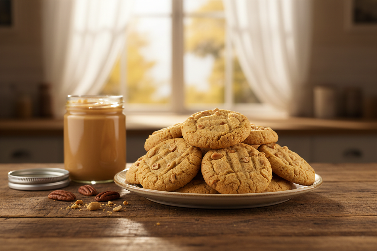 Peanut Butter Pecan Cookies