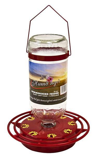 Glass Hummingbird Feeder 16oz