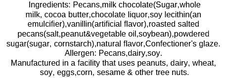 7oz Milk Chocolate Gran Marnier Pecans