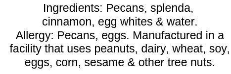 Splenda Cinnamon Pecans