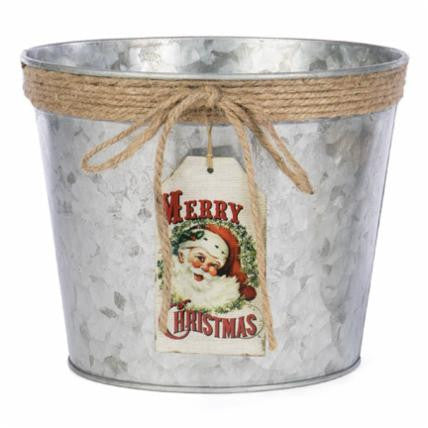 Merry Christmas  Metal Tin w/3 lb Halves