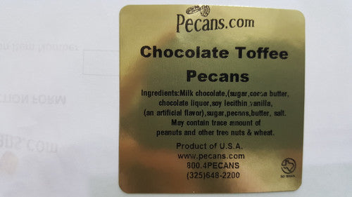 7oz Chocolate Toffee Pecans