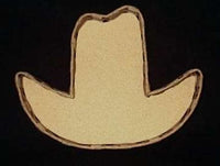 Wicker Basket in shape of a cowboy hat