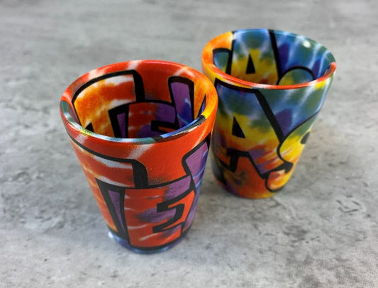 Shot Glass Texas Tie Dye