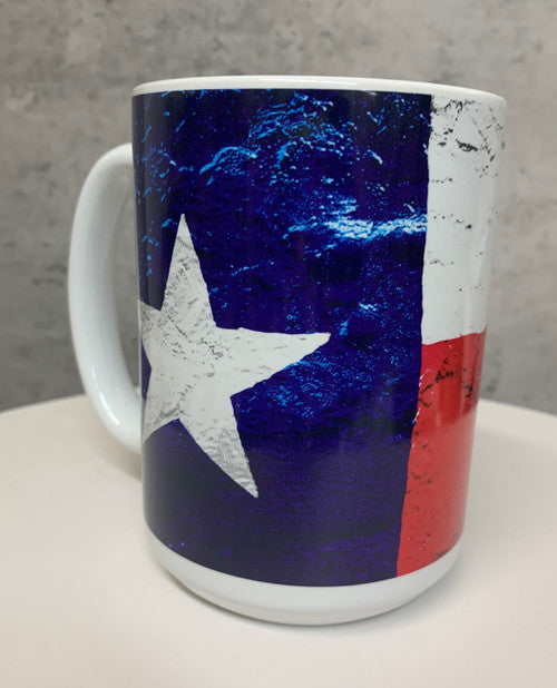 Mug Painted Texas Flag