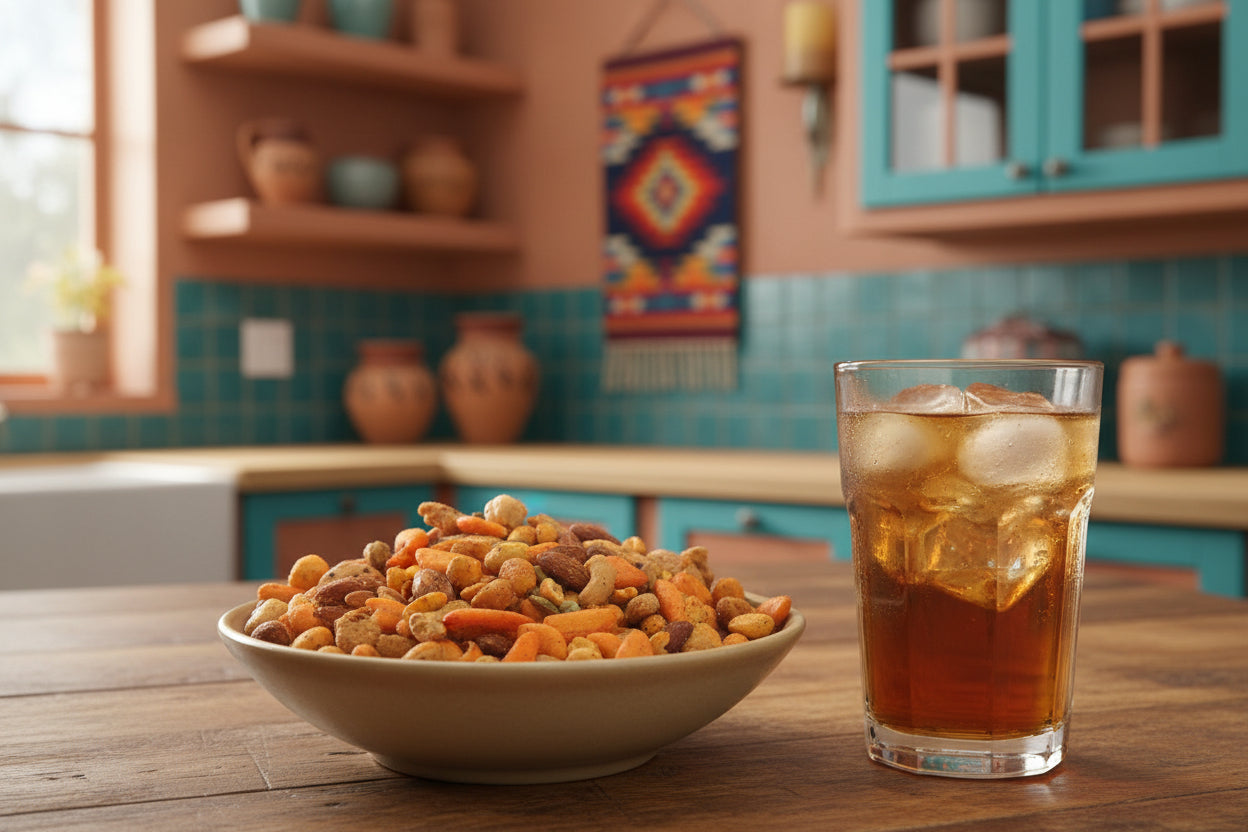 Southwest meets nuts and seeds, a snack mix with a kick