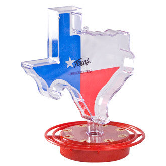 Plastic Hummingbird Feeder Texas Shape 22 oz