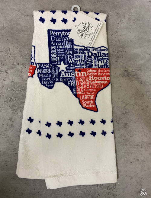 Kitchen Towel Texas Cities